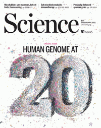Science封面纪念人类基因组工作草图绘制完成20周年：数据共享与安全，价值应用与公平